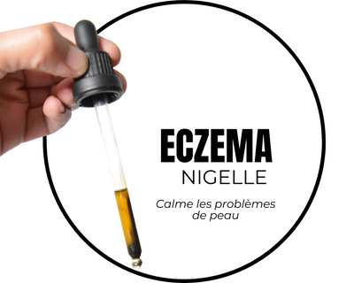 Les bienfaits de l'Huile de Nigelle contre l'eczéma sur l'eczéma et le psoriasis