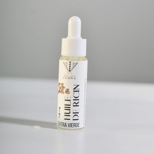 Découvrez les bienfaits de l'huile de ricin : pousse des cheveux, cils, soin de la peau et cataplasme apaisant pour le ventre. Un trésor naturel incontournable !
