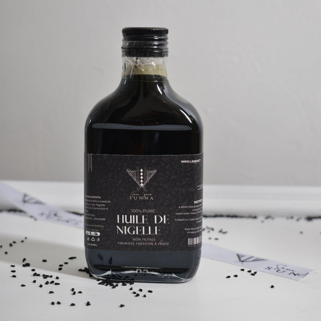 Huile de Nigelle d'Éthiopie FRAÎCHE - Pressée à Froid et Pure - Save your SUNNA