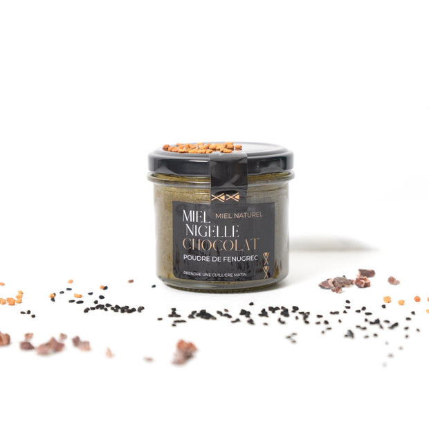 miel de nigelle fenugrec chocolat brute